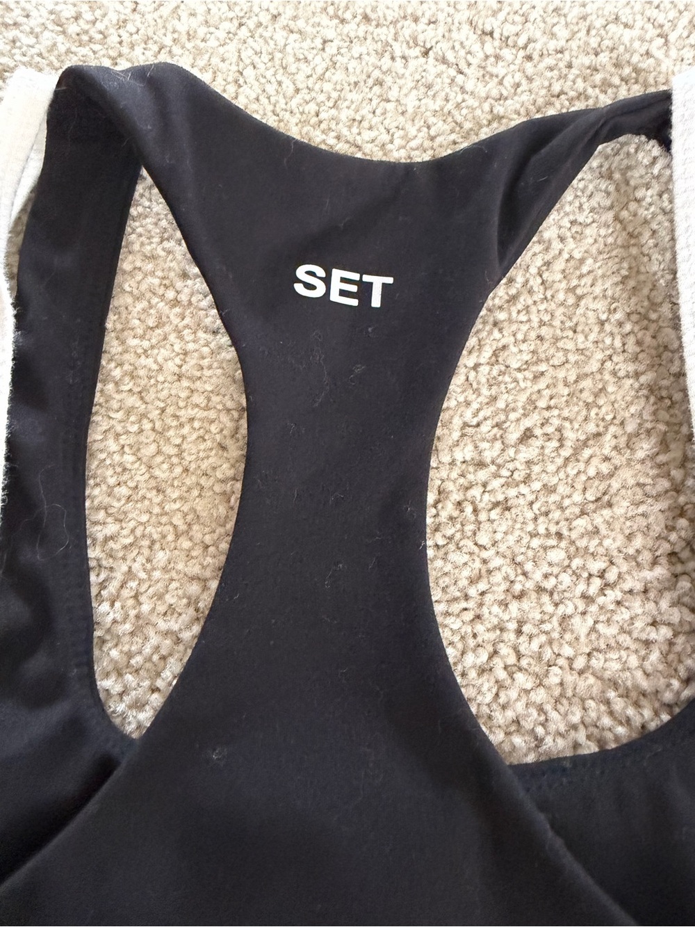 SET Active White Ribbed Tank Top - Picture 4 of 10